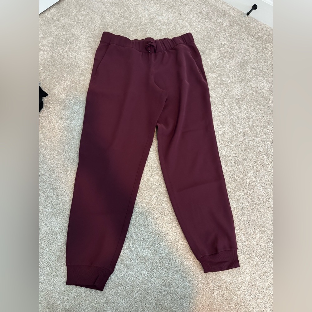 lululemon Burgundy Ankle jogger Pants